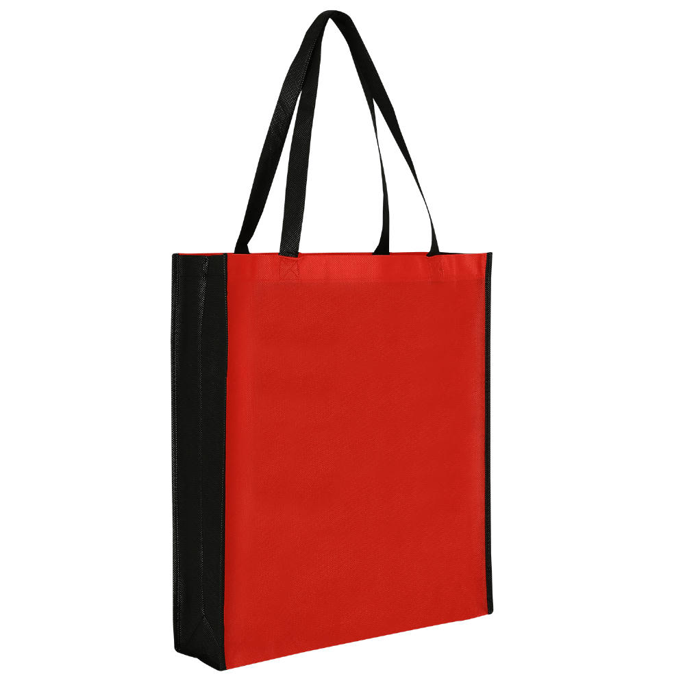 PP-Tasche, City Bag 2, rot/schwarz annäh