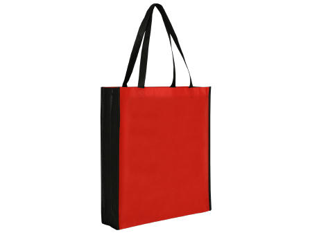 PP-Tasche, City Bag 2, rot/schwarz annäh