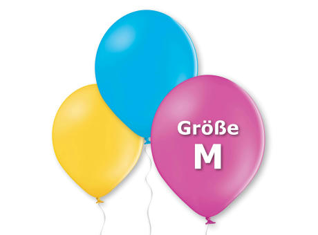 Standardballon Größe M, ca. 90/100 cm Umfang