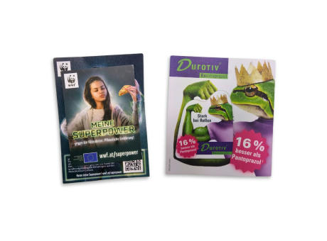 Eco-Pins FSC-Werbemagneten mit Trägerkarte und einfachen Magnet