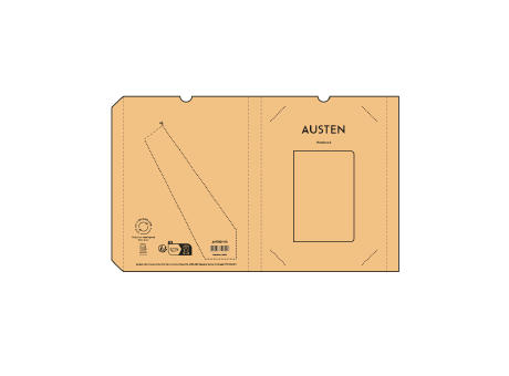 Austen Notizbuch A5 recy. Papier 80gsm 196 Seiten