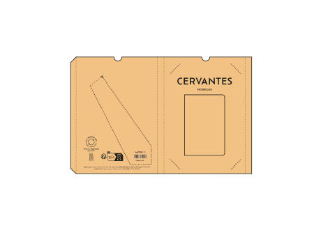 Cervantes Notizbuch A5 recy. Papier 70gsm 196 Seiten