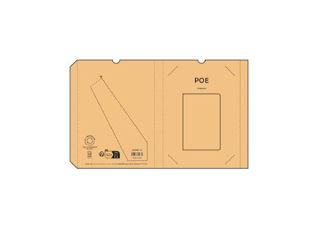 Poe Notizbuch A5 recy. Papier 80gsm 196 Seiten