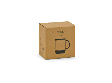 Ebro Keramik Tasse mit Kork,410 ml. Für Sublimationsdruck geeignet