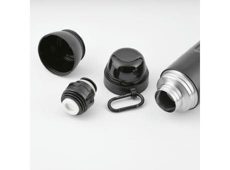 Flinders Thermos recy.Edelstahl, 1080 ml. Mit 2 Bechern und Karabiner