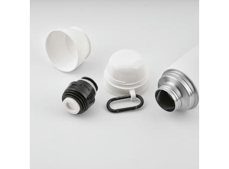 Flinders Thermos recy.Edelstahl, 1080 ml. Mit 2 Bechern und Karabiner