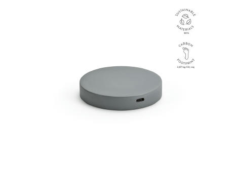 Lovelace Wireless Charger aus Kalkstein. 15 W. USB-C-Anschluss