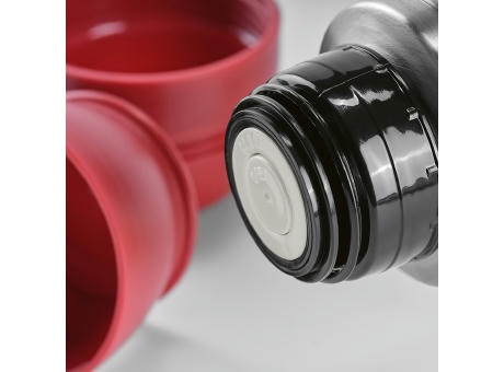 Flinders Thermos recy.Edelstahl, 1080 ml. Mit 2 Bechern und Karabiner