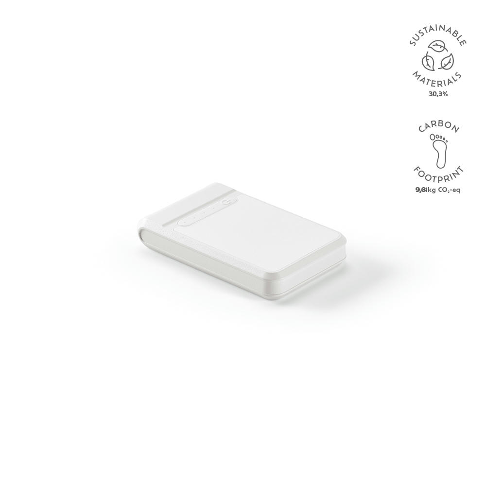Ampx Powerbank aus rABS mit 6000 mAh.Lädt das Smartphone 2–3 Mal auf