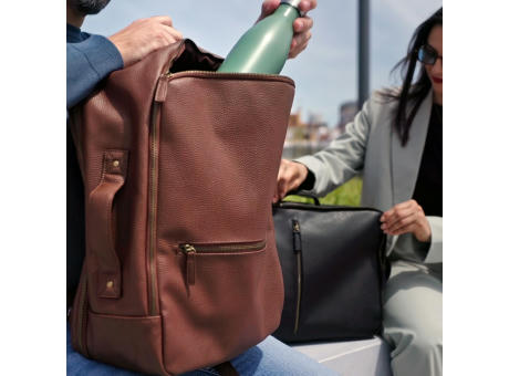 Paris 20L Rucksack recyceltem Leder passend für Laptops bis 17"