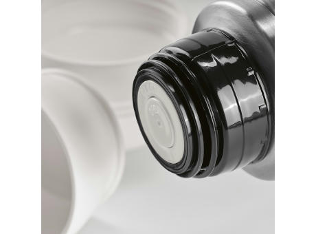 Loire Thermos aus recy.Edelstahl, 810 ml. Mit 2 Bechern und Karabiner