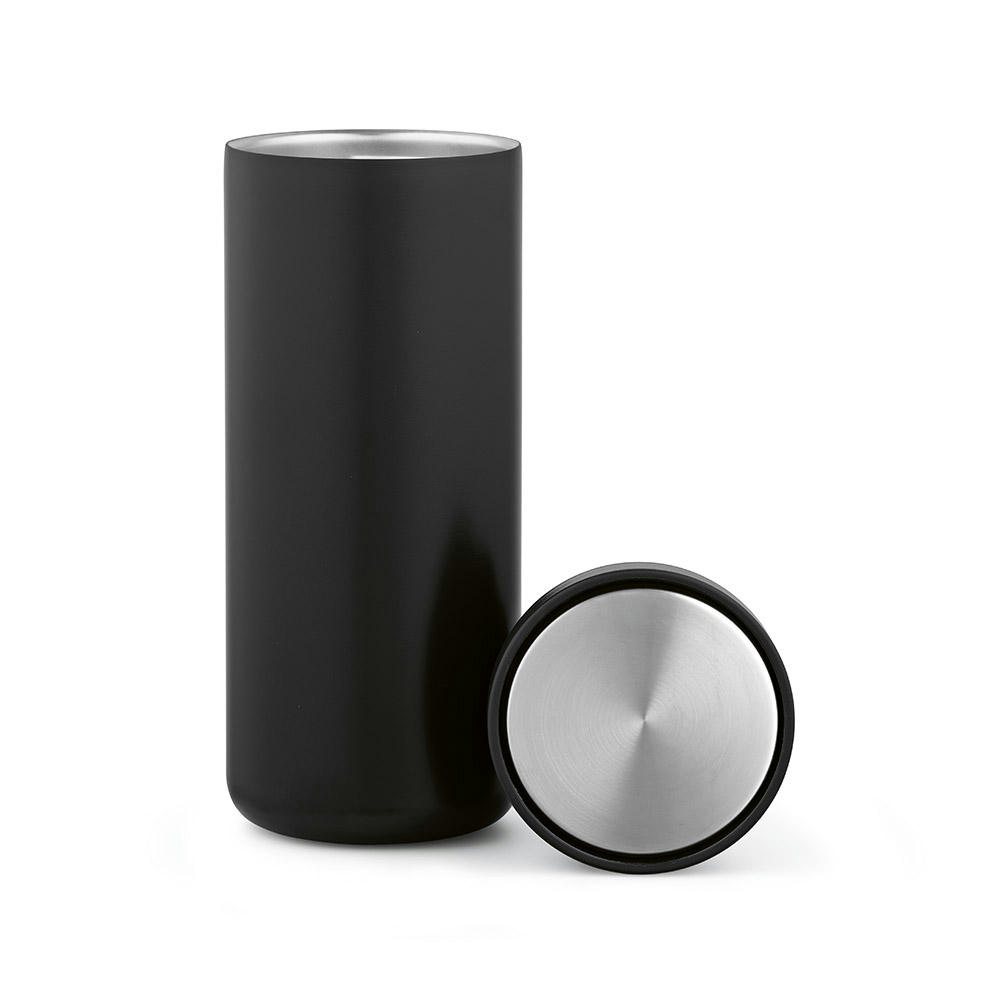 Rhine Thermobecher 600ml aus recy. Edelstahl, doppelwandig, mit 360°-Push-Deckel