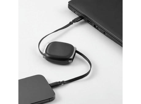 Yalow Ladekabel aus recy. PVC, einziehbar, USB-C auf USB-C, 60 W