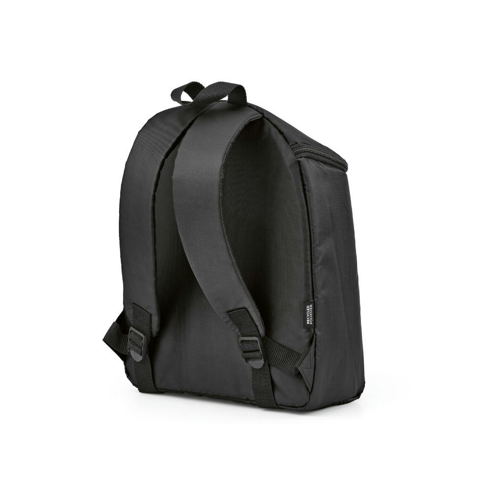Brüssel Kühltaschen-Rucksack 12L aus r PET. Mit Doppelreißverschluss
