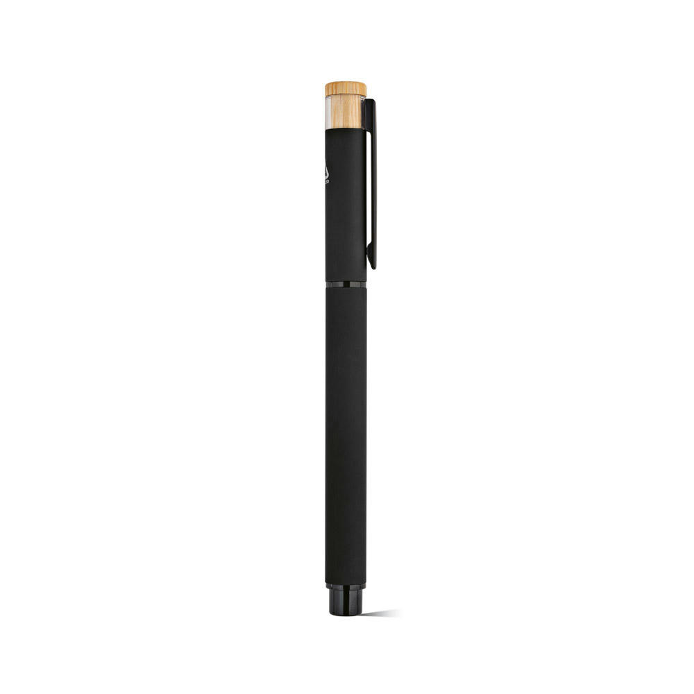 Thoreau Rollerball aus recy. Aluminium, blau, Dokumental®-Gel-Tinte 0,6km