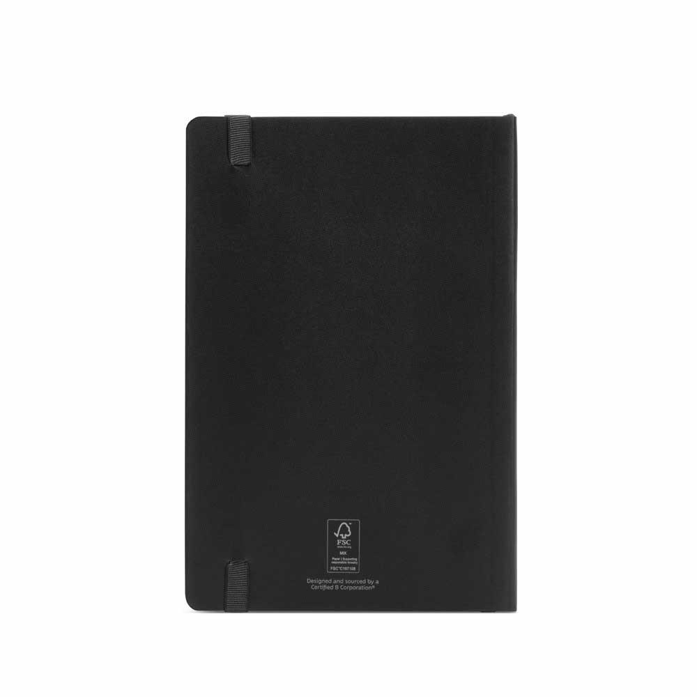 Flaubert A5 Notizbuch aus recy. PU, Softcover, 160 Seiten.FSC®-zertifiziert