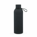 Hudson Trinkflasche 540ml aus recy. Edelstahl. Doppelwandig, gummierter Oberfläche