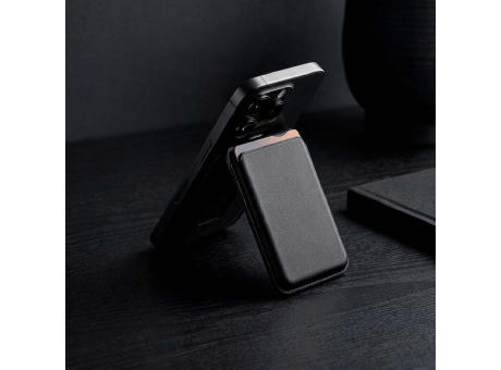 Hilbert 2-in-1 Kartenetui und Smartphone-Ständer aus veganem Leder