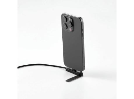 Edison Ladekabel recy. PVC, 1 m, USB-C, 60 W, Smartphone-Ständer