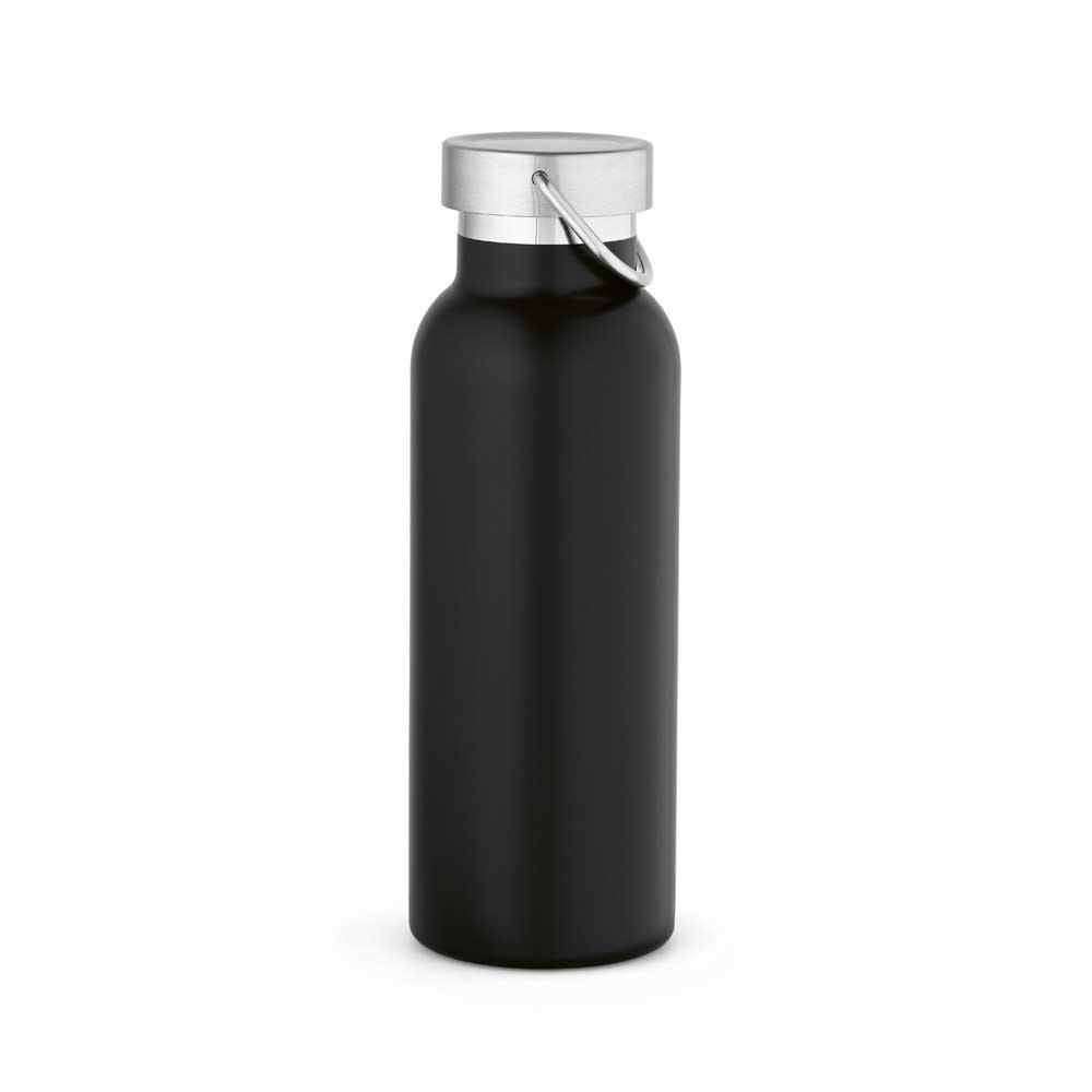Sado Trinkflasche 560ml aus recy. Edelstahl. Doppelwandig, auslaufsicher. 