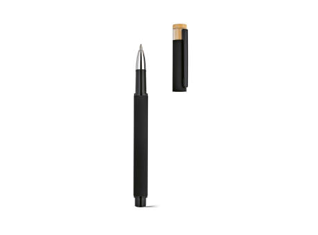 Thoreau Rollerball aus recy. Aluminium, blau, Dokumental®-Gel-Tinte 0,6km