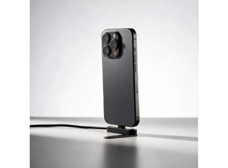 Edison Ladekabel recy. PVC, 1 m, USB-C, 60 W, Smartphone-Ständer