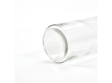 Lima Glasflasche 530ml. Mit silbernem Deckel