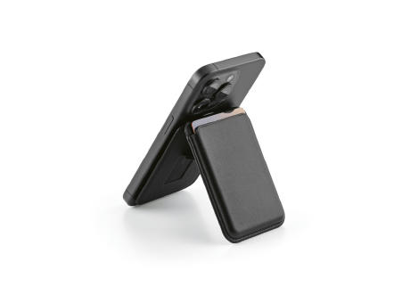 Hilbert 2-in-1 Kartenetui und Smartphone-Ständer aus veganem Leder