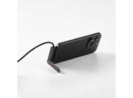 Edison Ladekabel recy. PVC, 1 m, USB-C, 60 W, Smartphone-Ständer