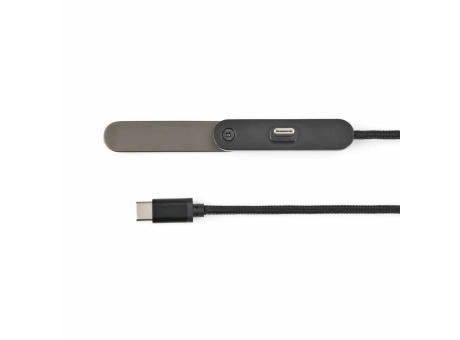 Edison Ladekabel recy. PVC, 1 m, USB-C, 60 W, Smartphone-Ständer