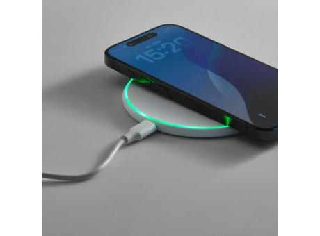 Dirac kabelloses Schnellladegerät, recy. ABS, 15W, USB-C-Anschluss