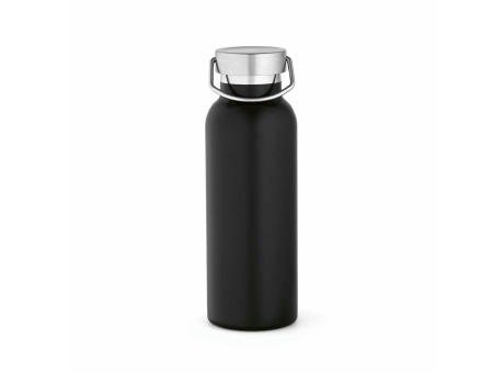 Sado Trinkflasche 560ml aus recy. Edelstahl. Doppelwandig, auslaufsicher. 
