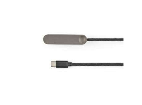 Edison Ladekabel recy. PVC, 1 m, USB-C, 60 W, Smartphone-Ständer