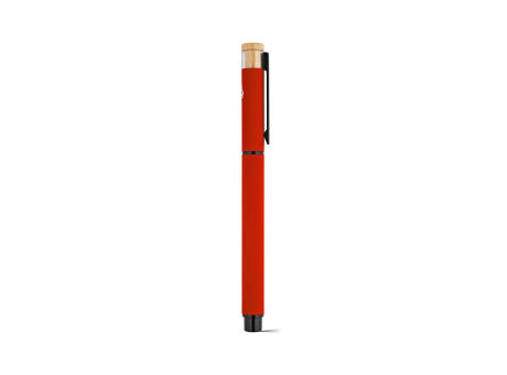Thoreau Rollerball aus recy. Aluminium, blau, Dokumental®-Gel-Tinte 0,6km