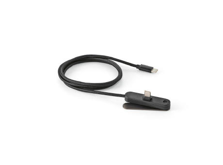 Edison Ladekabel recy. PVC, 1 m, USB-C, 60 W, Smartphone-Ständer