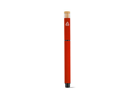 Thoreau Rollerball aus recy. Aluminium, blau, Dokumental®-Gel-Tinte 0,6km