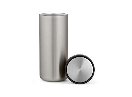 Rhine Thermobecher 600ml aus recy. Edelstahl, doppelwandig, mit 360°-Push-Deckel