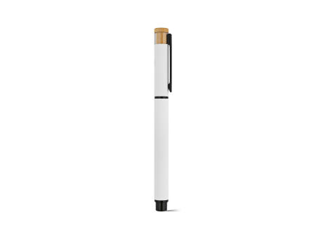 Thoreau Rollerball aus recy. Aluminium, blau, Dokumental®-Gel-Tinte 0,6km