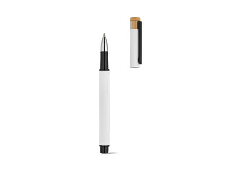 Thoreau Rollerball aus recy. Aluminium, blau, Dokumental®-Gel-Tinte 0,6km
