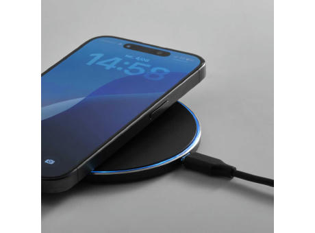 Meitner kabelloses Schnellladegerät, recy. Aluminium, 15W, USB-C-Anschluss
