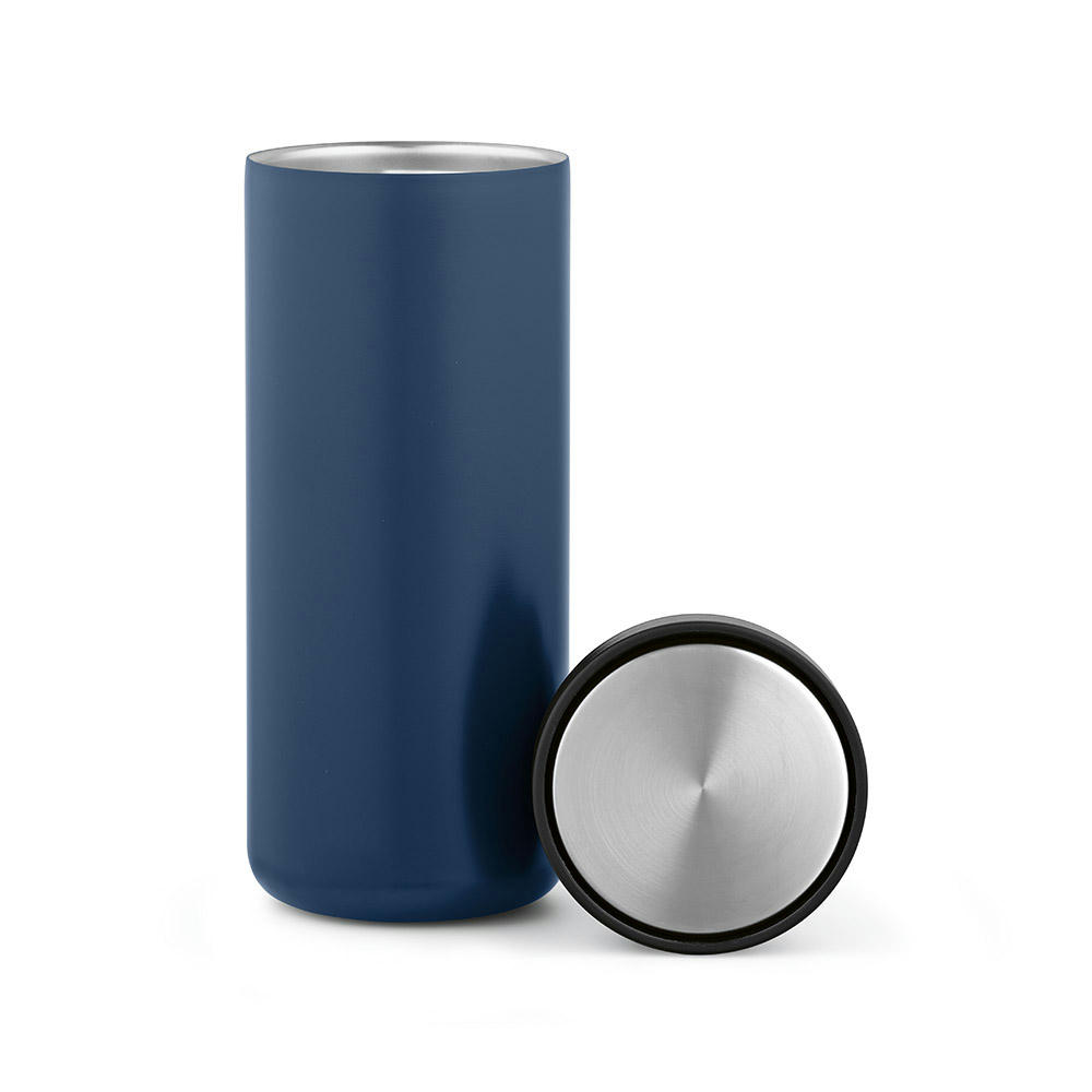 Rhine Thermobecher 600ml aus recy. Edelstahl, doppelwandig, mit 360°-Push-Deckel