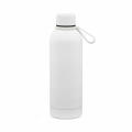 Hudson Trinkflasche 540ml aus recy. Edelstahl. Doppelwandig, gummierter Oberfläche