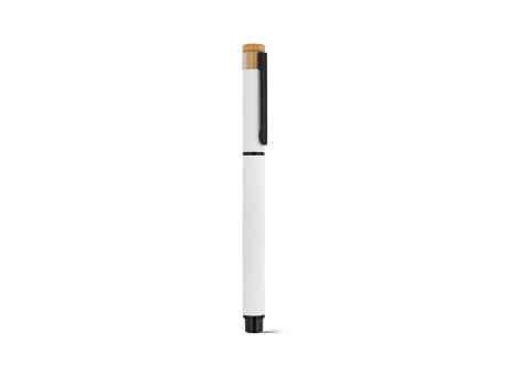 Thoreau Rollerball aus recy. Aluminium, blau, Dokumental®-Gel-Tinte 0,6km