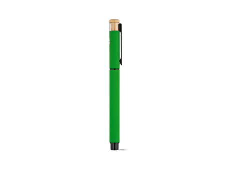 Thoreau Rollerball aus recy. Aluminium, blau, Dokumental®-Gel-Tinte 0,6km