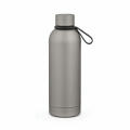 Hudson Trinkflasche 540ml aus recy. Edelstahl. Doppelwandig, gummierter Oberfläche