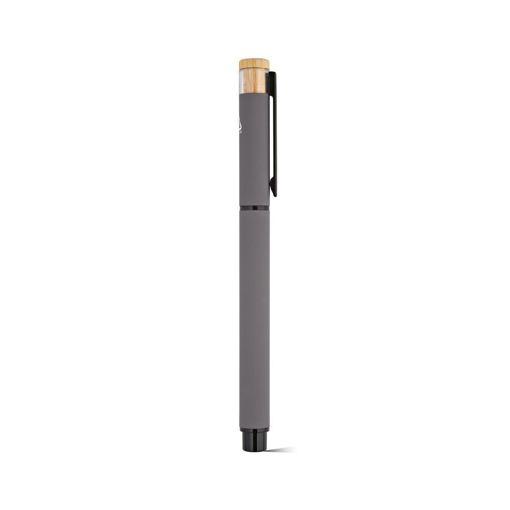 Thoreau Rollerball aus recy. Aluminium, blau, Dokumental®-Gel-Tinte 0,6km