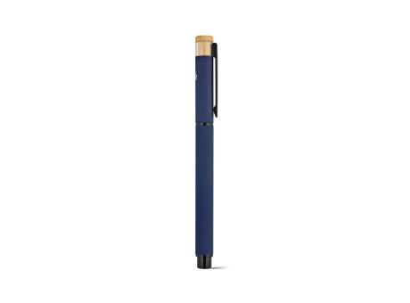 Thoreau Rollerball aus recy. Aluminium, blau, Dokumental®-Gel-Tinte 0,6km