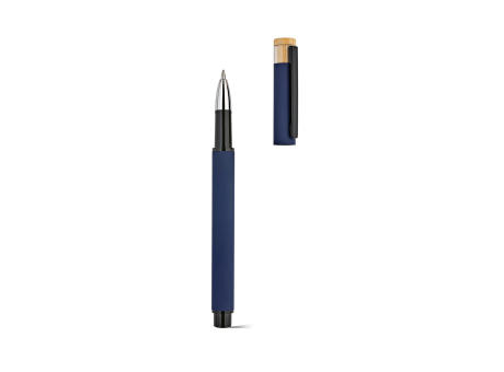 Thoreau Rollerball aus recy. Aluminium, blau, Dokumental®-Gel-Tinte 0,6km
