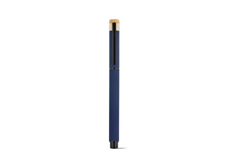 Thoreau Rollerball aus recy. Aluminium, blau, Dokumental®-Gel-Tinte 0,6km