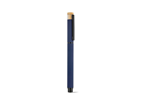 Thoreau Rollerball aus recy. Aluminium, blau, Dokumental®-Gel-Tinte 0,6km